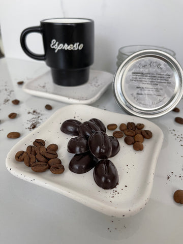 Cups of Coffee: 50% Espresso Macchiato made with coffee from Ashley's Espresso Parlour
